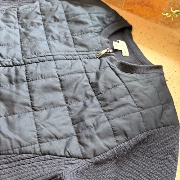 Croft & Barrow Dark Blue Quilted Sweater - Picture 2 of 10